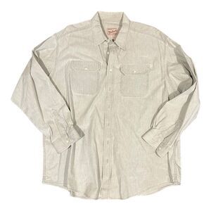 Woolrich Beige Cotton Long Sleeve Button Down 2XL